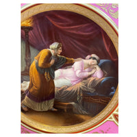 Antique Royal Vienna Porcelain Cabinet Plate Painting by Angelica Kauffman 1890