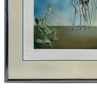 Original Chromolithograph "The Temptation of St. Anthony" by Salvador Dali, Signed with C.O.A #189, 1946