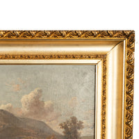 Antique American Hudson River School Oil Painting Cows Landscape Troy New York by Charles Grant Beauregard 1898