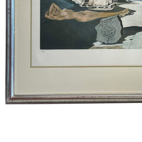 "The Apotheosis of Homer" Original Chromolithograph Artist's Proof By Salvador Dali, 1945 Signed C.O.A