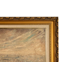 French Modernist Impressionist Oil Painting Paris Cityscape Landscape Scene by Pierre Moberg 1958