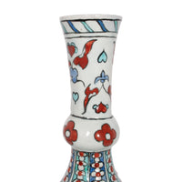 Antique 18th Century Ottoman Islamic Iznik Kutahya Pottery Bottle Vase Surahi
