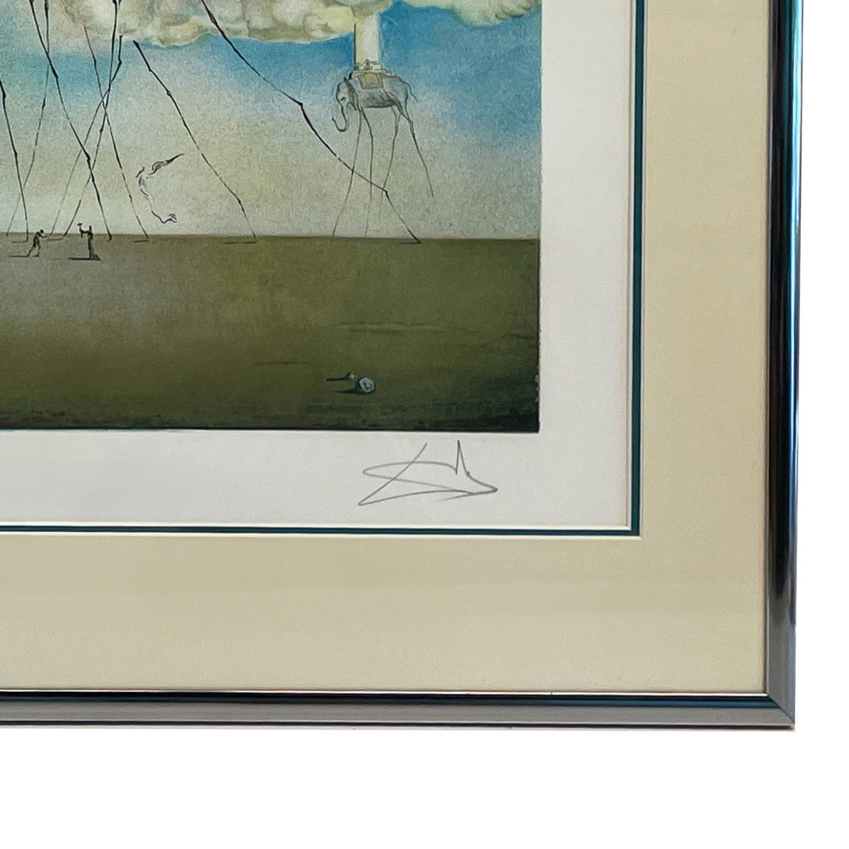 Original Chromolithograph "The Temptation of St. Anthony" by Salvador Dali, Signed with C.O.A #189, 1946