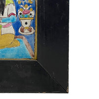 Antique 18th Century Persian Islamic Safavid Cuerda Seca Pottery Tile Rostam Circa 1700