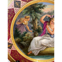 Antique Royal Vienna Handpainted Porcelain Cabinet Plate Greek Goddess Daphne circa 1890