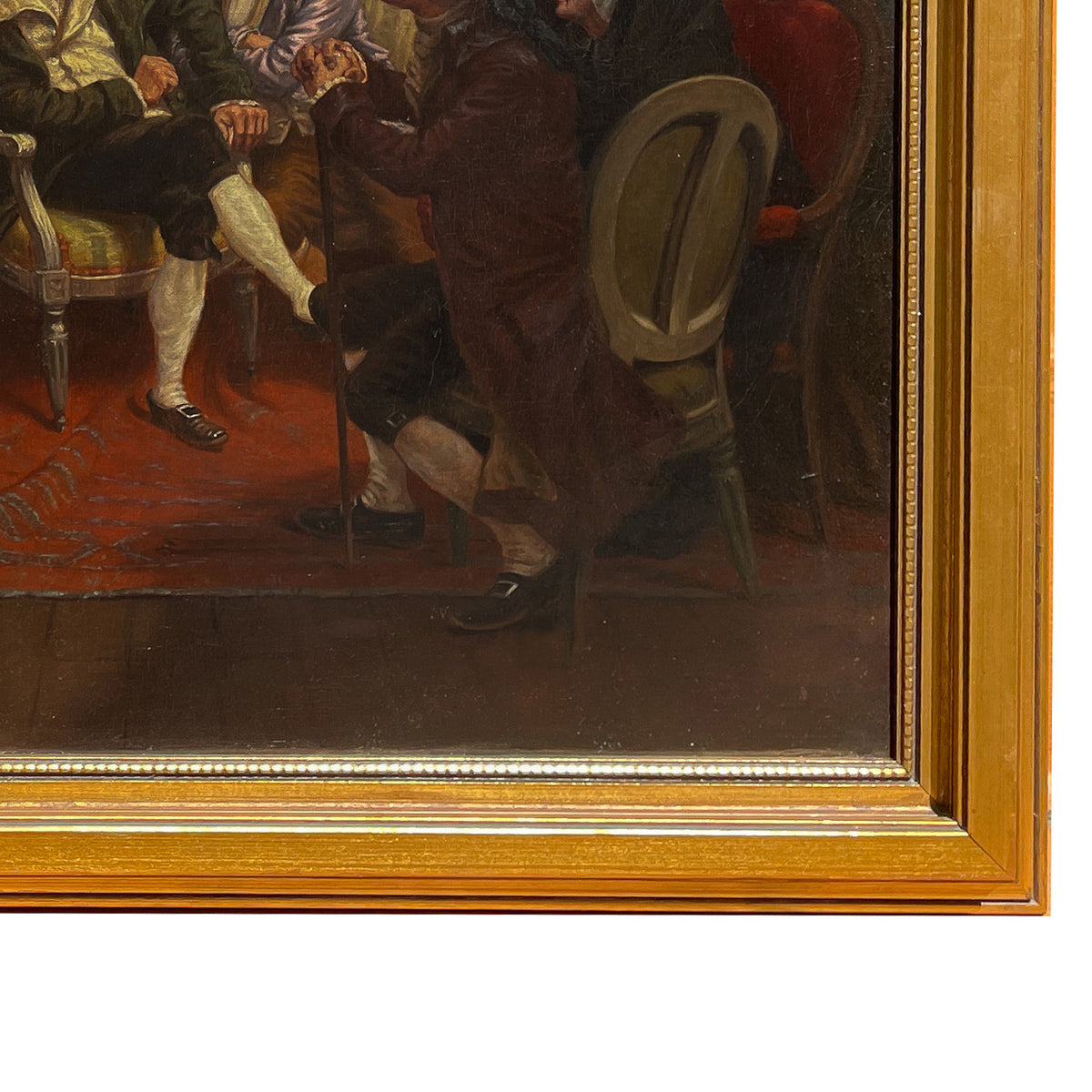 Antique French Oil Painting Claude Rouget de LiIsle Singing "La Marseillaise" by Isidore Alexandre Augustin Pils, Circa 1849