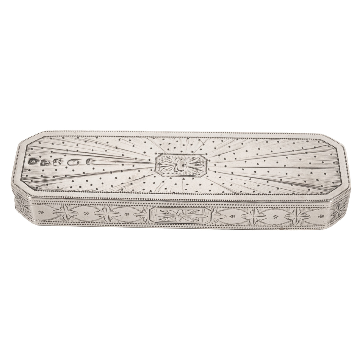 Antique 18th Century Georgian Sterling Silver Engraved Toothpick Case Birmingham Samuel Pemberton 1790