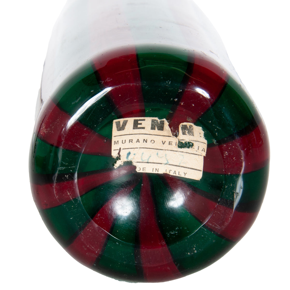 Mid Century Italian Murano Glass Morandiane Bottle Gio Ponti & Paolo Venini 1955