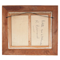 Mid Century French Expressionist Oil on Canvas Paris Street Scene by Renée Bernard, Circa 1960 Signed Titled