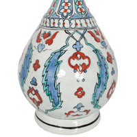 Antique 18th Century Ottoman Islamic Iznik Kutahya Pottery Bottle Vase Surahi