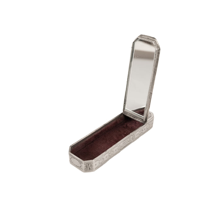 Antique 18th Century Georgian Sterling Silver Engraved Toothpick Case Birmingham Samuel Pemberton 1790