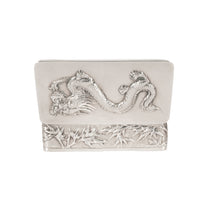 Antique Chinese Qing Dynasty Export Silver Gilt Dragon Snuff Box Wang Hing 1900