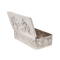 Antique Chinese Qing Dynasty Export Silver Gilt Dragon Snuff Box Wang Hing 1900