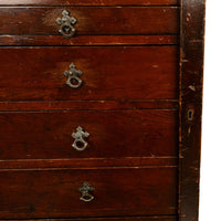 Antique Georgian Drawing Print Architect's Plan File 7 Drawer Chest Cabinet 1820