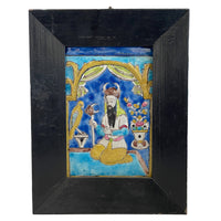 Antique 18th Century Persian Islamic Safavid Cuerda Seca Pottery Tile Rostam Circa 1700