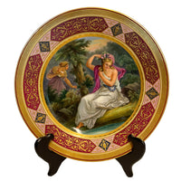Antique Royal Vienna Handpainted Porcelain Cabinet Plate Greek Goddess Daphne circa 1890