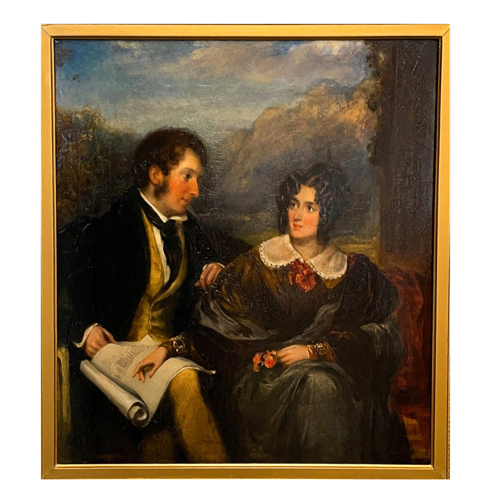 John Hayter RA Antique Oil Painting Aristocratic Portrait of John Ogle Kirkley Hall Northumbria by  by Sir John Hayter RA  1829