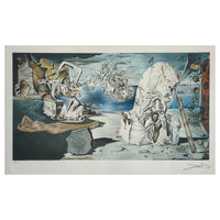 "The Apotheosis of Homer" Original Chromolithograph Artist's Proof By Salvador Dali, 1945 Signed C.O.A
