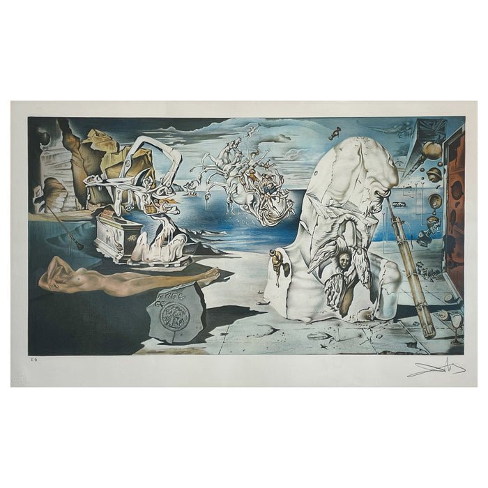 "The Apotheosis of Homer" Original Chromolithograph Artist's Proof By Salvador Dali, 1945 Signed C.O.A