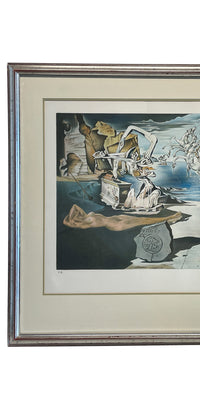 "The Apotheosis of Homer" Original Chromolithograph Artist's Proof By Salvador Dali, 1945 Signed C.O.A