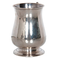 Antique Georgian Sterling Silver Pint Beer Tankard Mug Jacob Marsh London 1770