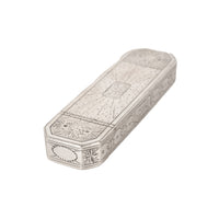 Antique 18th Century Georgian Sterling Silver Engraved Toothpick Case Birmingham Samuel Pemberton 1790