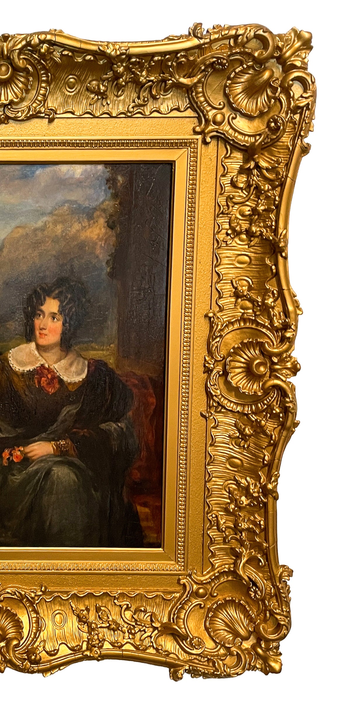 John Hayter RA Antique Oil Painting Aristocratic Portrait of John Ogle Kirkley Hall Northumbria by  by Sir John Hayter RA  1829