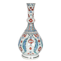Antique 18th Century Ottoman Islamic Iznik Kutahya Pottery Bottle Vase Surahi