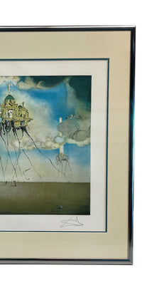 Original Chromolithograph "The Temptation of St. Anthony" by Salvador Dali, Signed with C.O.A #189, 1946
