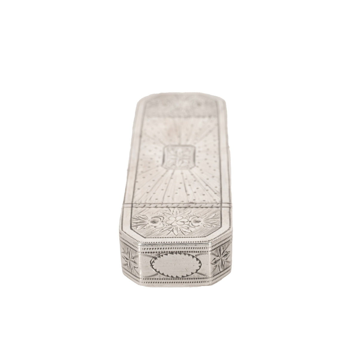 Antique 18th Century Georgian Sterling Silver Engraved Toothpick Case Birmingham Samuel Pemberton 1790
