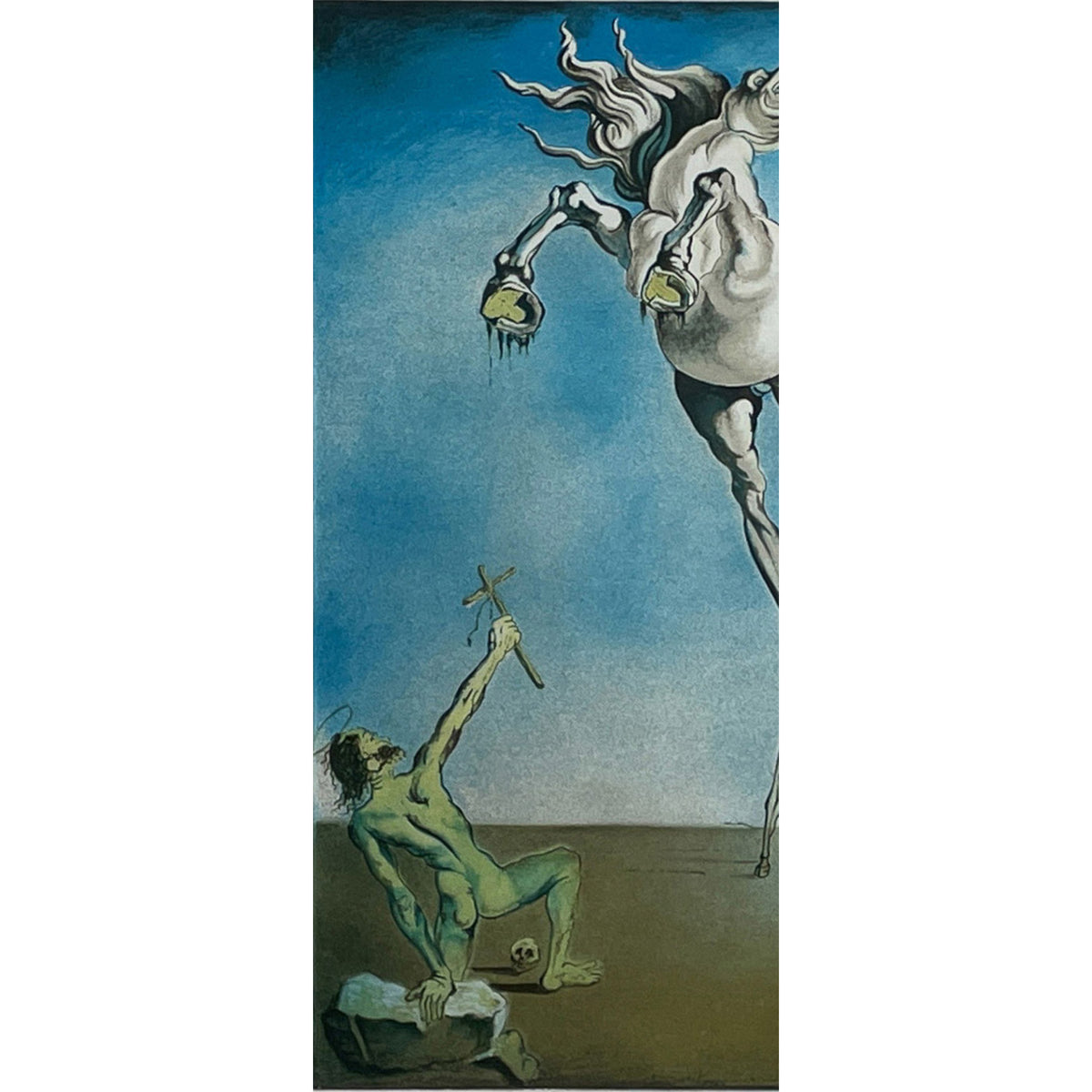 Original Chromolithograph "The Temptation of St. Anthony" by Salvador Dali, Signed with C.O.A #189, 1946