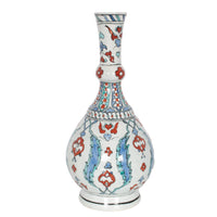 Antique 18th Century Ottoman Islamic Iznik Kutahya Pottery Bottle Vase Surahi