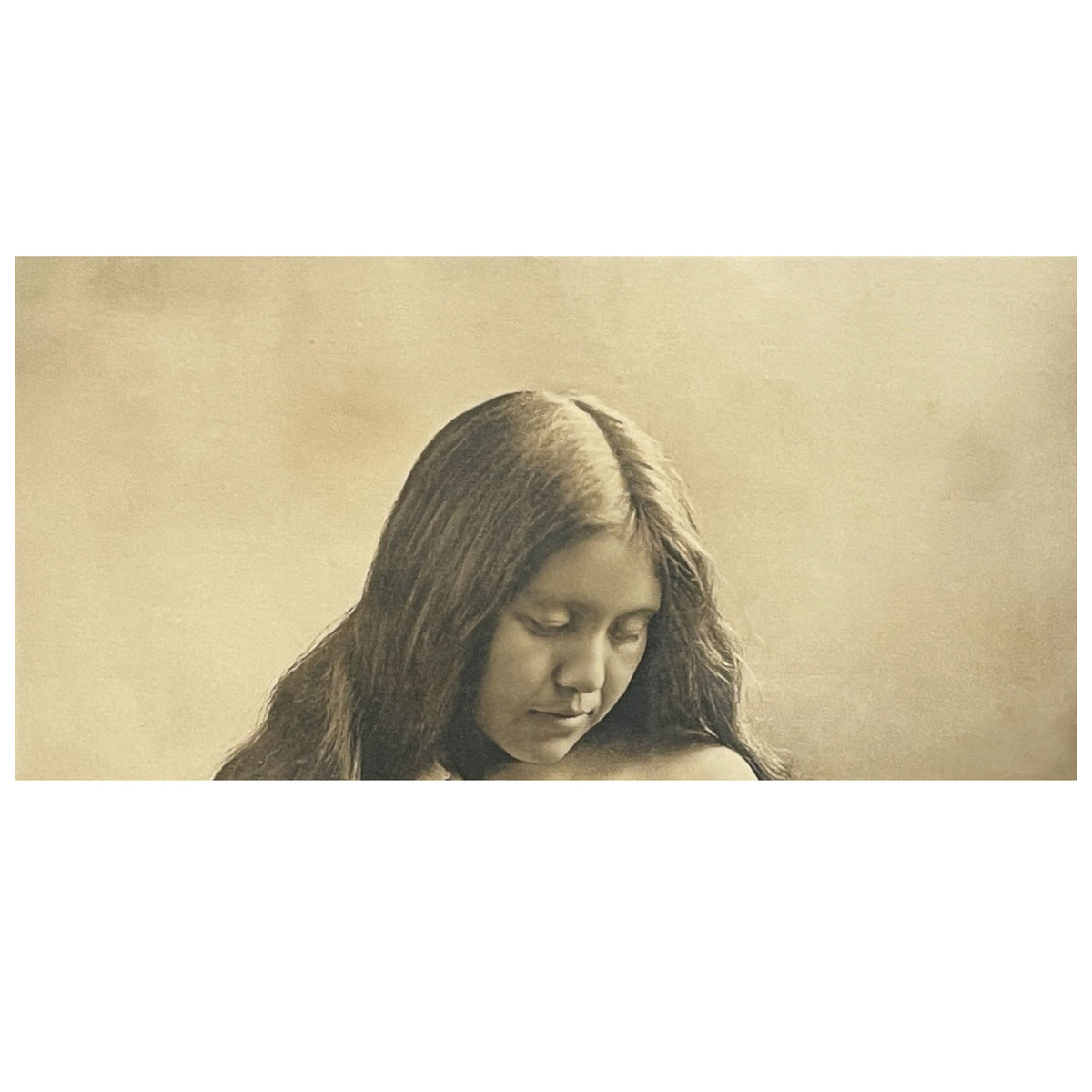 Antique Oregon's "Indian Madonna & Child" Native American Silver Gelatin Photo by Benjamin Gifford