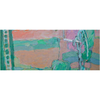Large American NW Abstract Expressionist painting Circus "Wire Performance" by Fredrick Heidel, 1993