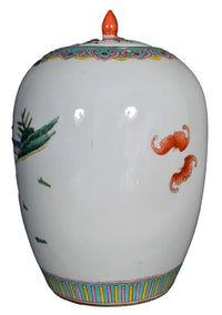 Antique Chinese Qing Dynasty Porcelain Ginger Jar, Circa 1890