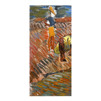 WPA Impressionist Figurative Landscape Oil Painting Panel "Ocho Rios" Jamaica by Isabella Howland 1940