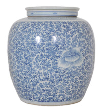 Antique Chinese Qing Dynasty Blue & White Porcelain Ginger Jar, Circa 1850