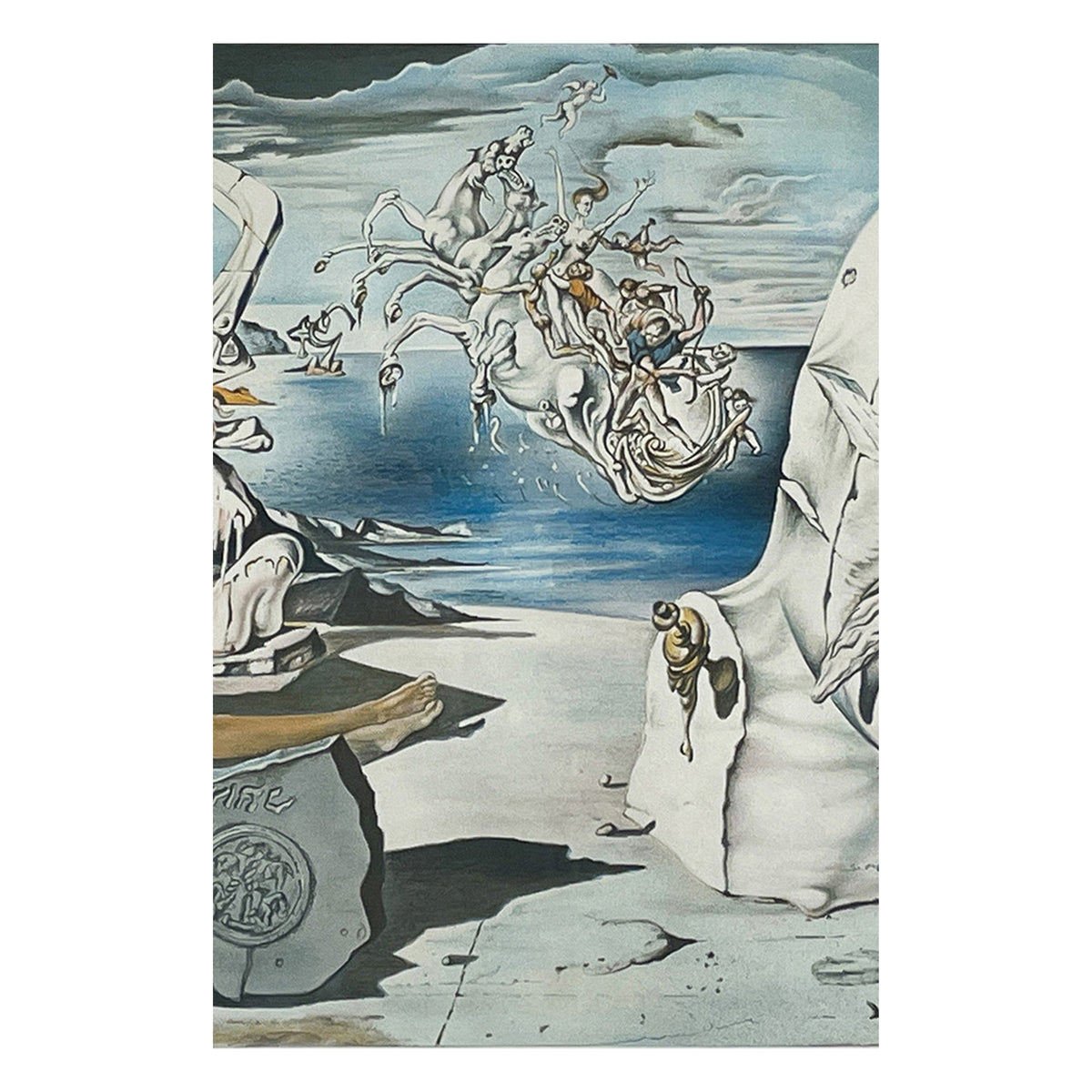 "The Apotheosis of Homer" Original Chromolithograph Artist's Proof By Salvador Dali, 1945 Signed C.O.A