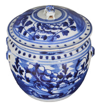 Antique Chinese Qing Dynasty Blue & White Lidded Bowl, Circa 1890