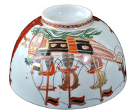 Antique Japanese Porcelain "Black Ship" Bowl, Circa 1790