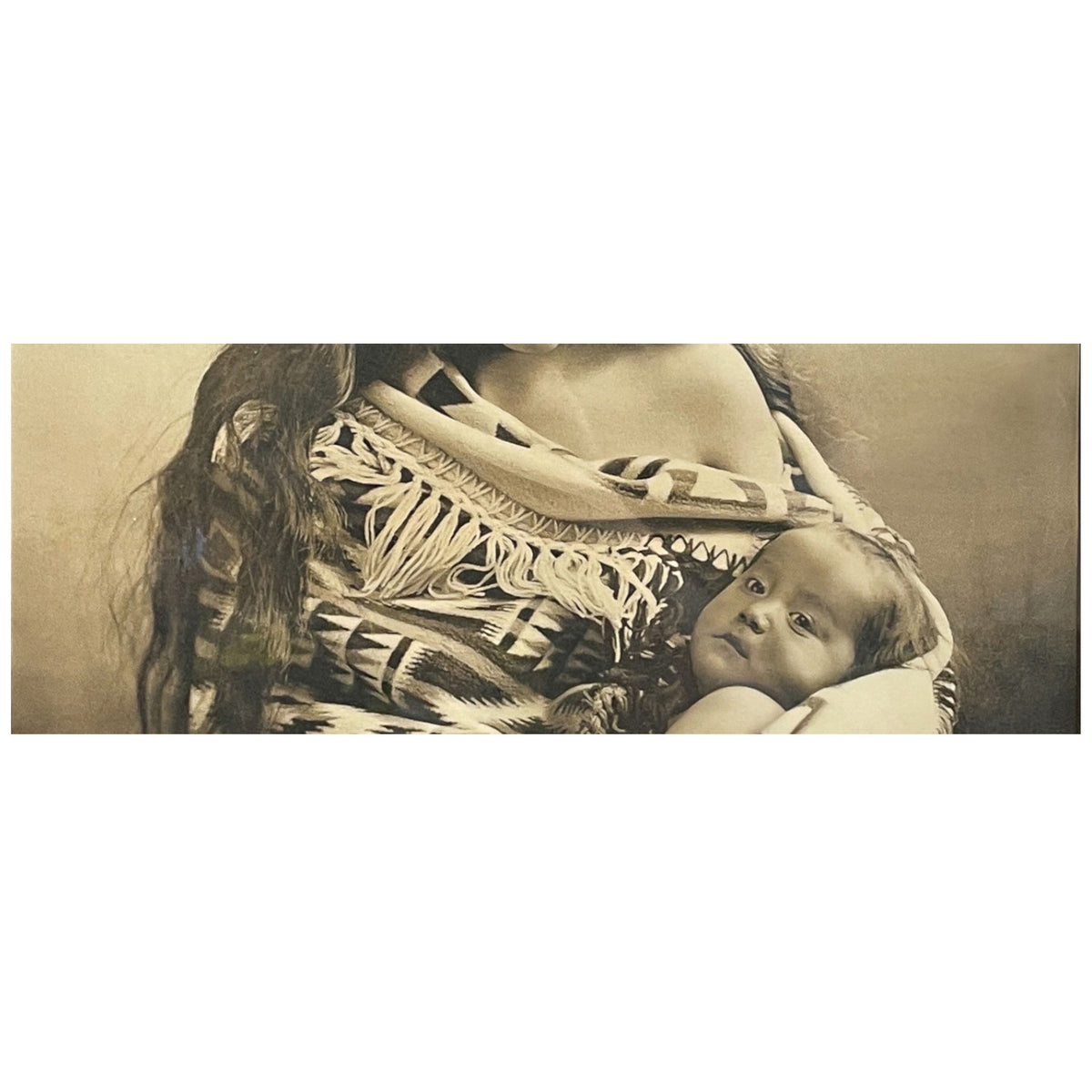 Antique Oregon's "Indian Madonna & Child" Native American Silver Gelatin Photo by Benjamin Gifford