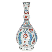 Antique 18th Century Ottoman Islamic Iznik Kutahya Pottery Bottle Vase Surahi