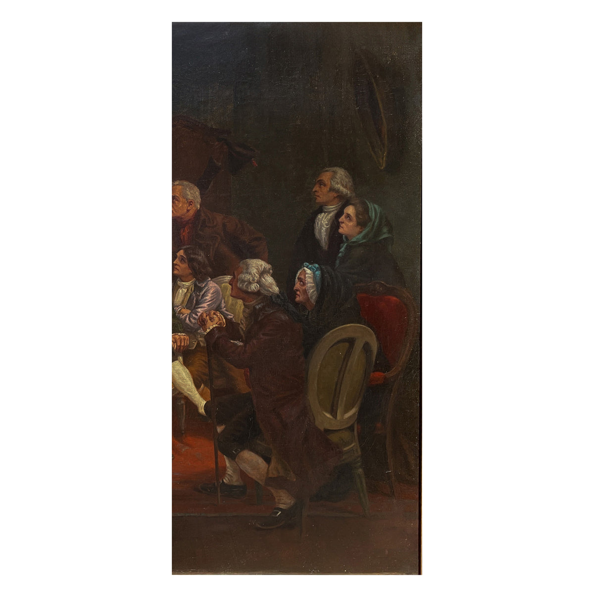 Antique French Oil Painting Claude Rouget de LiIsle Singing "La Marseillaise" by Isidore Alexandre Augustin Pils, Circa 1849