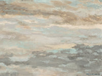 Pacific Northwest Oregon High Desert Abstract Modernist Oil Painting by LaVerne Krause 1971