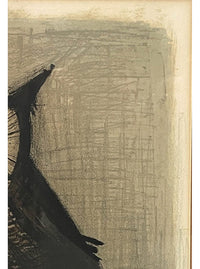 Original Pencil Signed Numbered French Expressionist Color Lithograph of an Owl  by Bernard Buffet, circa 1968