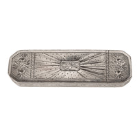 Antique 18th Century Georgian Sterling Silver Engraved Toothpick Case Birmingham Samuel Pemberton 1790