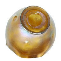 Antique Tiffany Art Nouveau Iridescent Gold Favrille Miniatue Art Glass Vase NY, Circa 1905