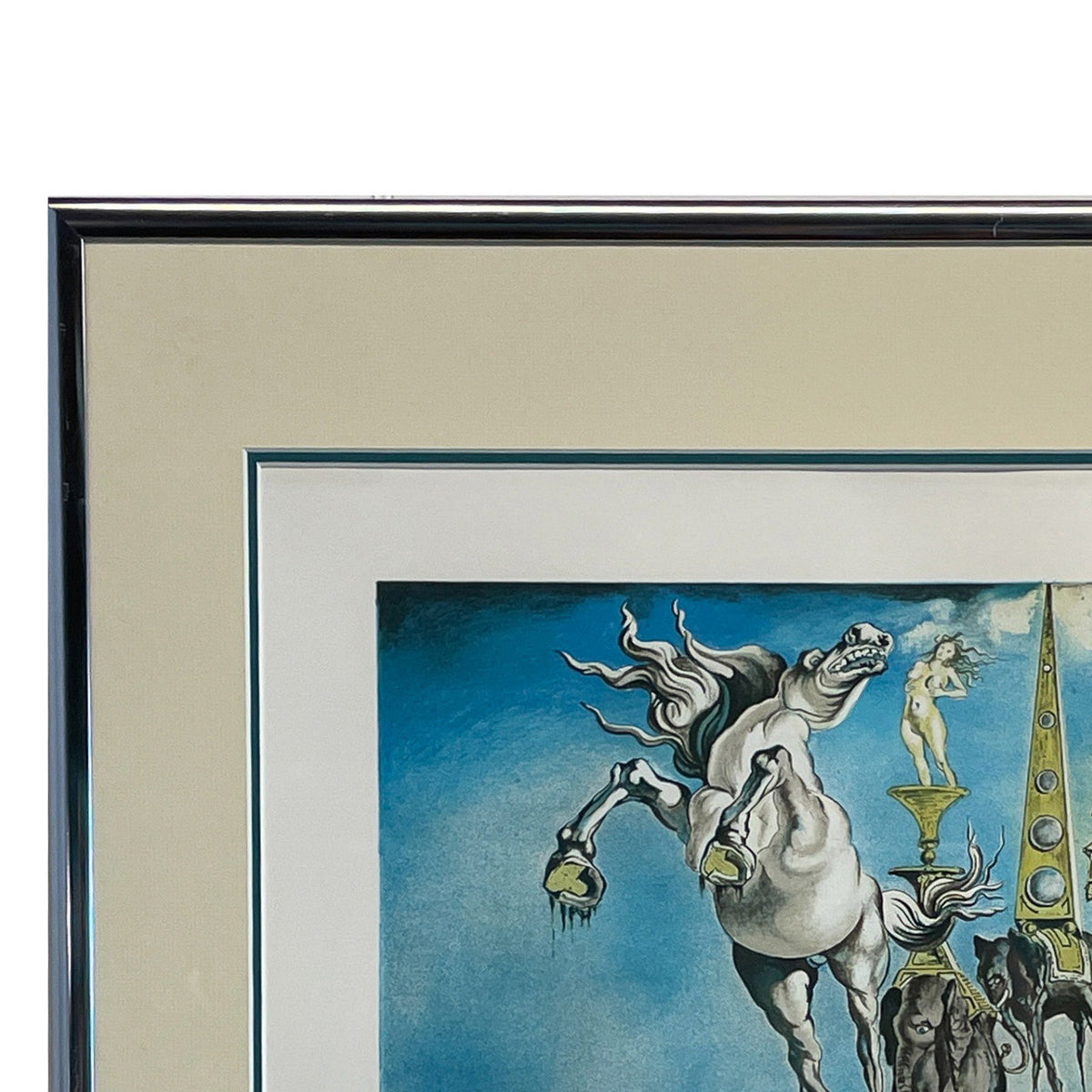 Original Chromolithograph "The Temptation of St. Anthony" by Salvador Dali, Signed with C.O.A #189, 1946