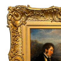 John Hayter RA Antique Oil Painting Aristocratic Portrait of John Ogle Kirkley Hall Northumbria by  by Sir John Hayter RA  1829