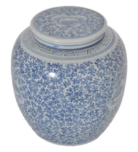 Antique Chinese Qing Dynasty Blue & White Porcelain Ginger Jar, Circa 1850